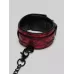 Красно-черные оковы Reversible Faux Leather Ankle Cuffs красный с черным 