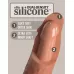 Кофейный фаллоимитатор 7  Silicone Dual Density Cock - 21 см кофейный 