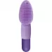 Фиолетовая вибропуля с силиконовой щеточкой для клиторальной стимуляции Fingerific фиолетовый 