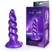 Фиолетовый фантазийный спиралевидный фаллоимитатор - 23 см фиолетовый 
