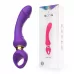 Фиолетовый изогнутый вибромассажер Moon Vibrator - 21,1 см фиолетовый 