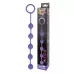 Фиолетовая анальная цепочка с кольцом-ограничителем - 23 см фиолетовый 