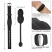 Черные вагинальные виброшарики с браслетом-пультом Wristband Remote Ultra-Soft Kegel System черный 