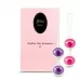 Комплект вагинальных тренажеров Jena Geisha Balls фиолетовый с розовым 
