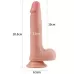 Телесный фаллоимитатор 8 Dual-Layered Silicone Nature Cock - 20,5 см телесный 