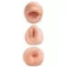 Комплект из 3 мастурбаторов All 3 Holes: вагина, анус, ротик телесный 