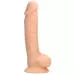 Телесный фаллоимитатор Silicone Dildo With Balls - 17,8 см телесный 