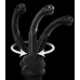 Черный стеклянный фаллоимитатор Icicles №87 с силиконовой присоской - 15,5 см черный 