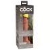 Кофейный фаллоимитатор 6  Silicone Dual Density Cock - 17 см кофейный 