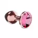 Пробка цвета розового золота с малиновым кристаллом Diamond Ruby Shine L - 8,3 см малиновый 
