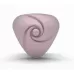 Компактный вибромассажёр Hearts Desire розовый с белым 