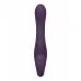 Фиолетовый безремневой вибрострапон Suki со стимулятором клитора - 22 см фиолетовый 