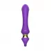 Фиолетовый изогнутый вибромассажер Moon Vibrator - 21,1 см фиолетовый 