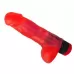Красный гелевый вибратор №5 - 16 см красный 