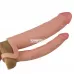 Телесная насадка для двойного проникновения Add 2 Pleasure X Tender Double Penis Sleeve - 20 см телесный 