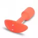 Оранжевая вибропробка для ношения B-vibe Snug Plug 1 - 10 см оранжевый 