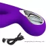 Фиолетовый вибратор Jersey с вакуумной стимуляцией - 21,8 см фиолетовый 