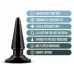 Черная анальная пробка с вибрацией Basic Vibrating Anal Pleaser - 10,2 см черный 