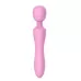 Розовый жезловый вибромассажер Pink Lady - 21,6 см розовый 