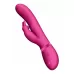 Розовый вибромассажер May Pulse-Wave   C-spot   G-Spot Rabbit - 22 см розовый 