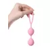 Розовые силиконовые вагинальные шарики с ограничителем-петелькой розовый 