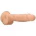 Телесный фаллоимитатор Silicone Dildo With Balls - 22,8 см телесный 