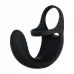 Эрекционное кольцо с вибрацией и стимуляцией мошонки Vibrating Ball Cradle черный 