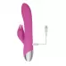 Розовый вибратор-кролик Eve s Clit Tickling Rabbit - 20,4 см розовый 