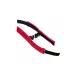Красно-черные велюровые наручники Anonymo красный с черным 