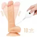 Женский страпон с вибрацией Vibrating Easy Strapon Set 7.5 - 20 см телесный с черным 