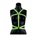 Портупея Body Harness с неоновым эффектом - размер L-XL зеленый с черным L-XL