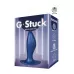 Синяя анальная пробка G Stuck Silicone Anal Plug - 12,5 см синий 