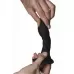 Черная анальная пробка двойной плотности Hitsens 5 - 12,9 см черный 