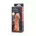 Телесная закрытая насадка с венками Cock Sleeve 006 Size S - 13,8 см телесный 