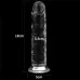 Прозрачный фаллоимитатор на присоске Flawless Clear Dildo - 18 см прозрачный 