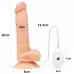 Женский страпон с вибрацией Vibrating Easy Strapon Set 7.5 - 20 см телесный с черным 