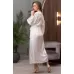 Длинный халат Arianna из шелкового полотна белый L-XL