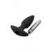 Черная анальная вибропробка FantASStic Vibrating Plug - 14 см черный 