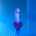 Светящийся фаллоимитатор Strap-on-me Glow-Led Dildo - size M фиолетовый 