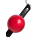 Красный кляп-шар на черных ремешках Anonymo красный с черным 