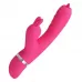 Розовый вибратор-кролик с мембранным стимулятором Phoenix - 20,2 см розовый 