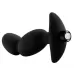 Черный анальный вибратор Silicone Vibrating Prostate Massager 04 - 16,5 см черный 