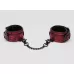 Красно-черные наручники Reversible Faux Leather Wrist Cuffs красный с черным 