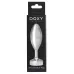 Серебристая анальная втулка Doxy Smooth Butt Plug - 10,5 см серебристый 