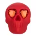 Красный вибромассажер в форме черепа Bone Head Handheld Massager красный 