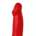 Красная насадка на пенис для двойного проникновения - 19 см красный 
