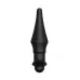 Черная перезаряжаемая анальная пробка №08 Cone-shaped butt plug - 13,5 см черный 