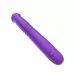 Фиолетовый вибратор-ротатор со стимулятором клитора и возвратно-поступательными движениями - 22,4 см фиолетовый 