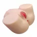 Телесный мастурбатор с 2 любовными отверстиями Olivia телесный 