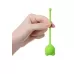 Зеленый силиконовый вагинальный шарик A-Toys с ушками зеленый 